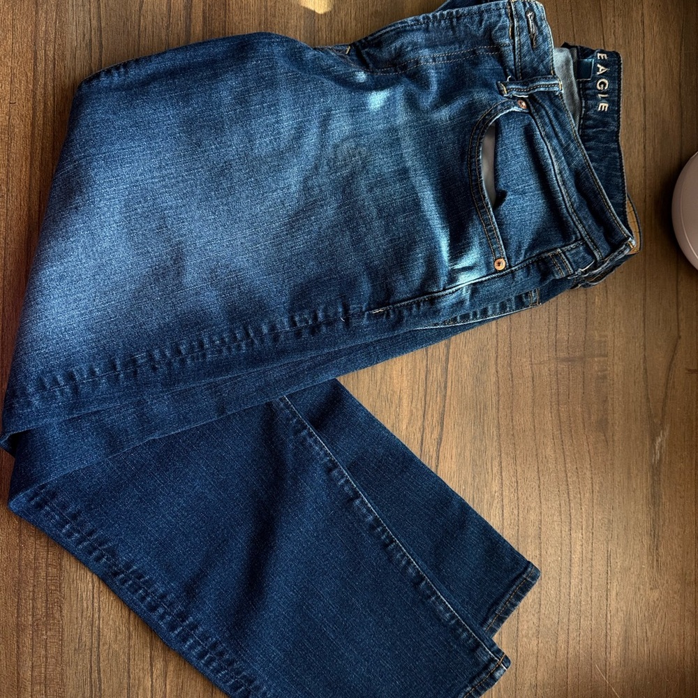 American Eagle Outfitters Blue Straight Jeans Classic Style